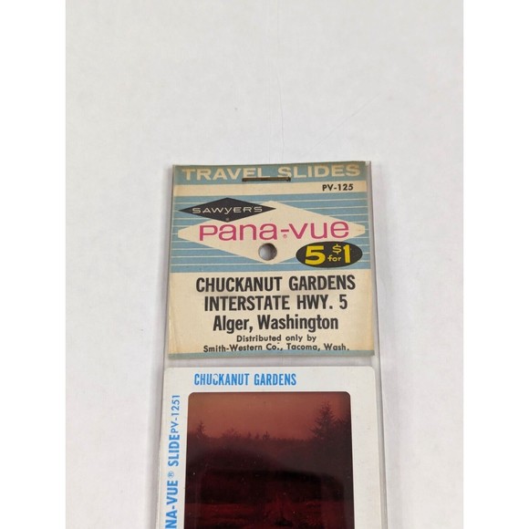 Vintage GAF Pana-Vue Slides Chuckanut Gardens Alger Washington Lot of 5 PV125 - Picture 2 of 10